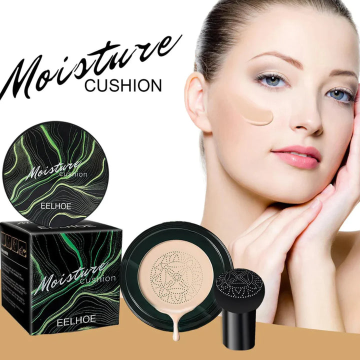 BASE DE MAQUILLAJE CUSHION™ SILKY CREAM AND SMOOTH CC PROFESIONAL + Brocha de Regalo (1 + 1 GRATIS)